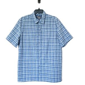 511  Tactical  Series Short Sleeve Plaid Blue Shirt Size M